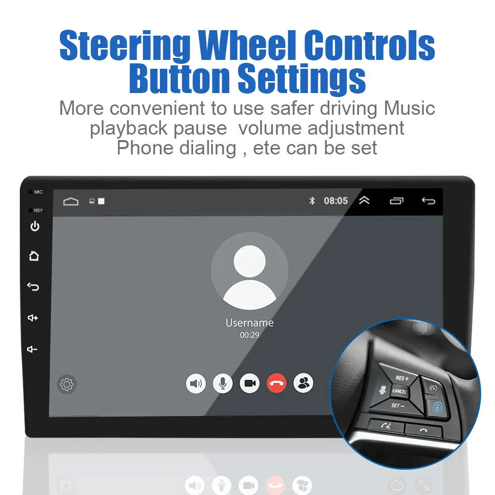 Android Version 11.0 IPS Touch Screen Wireless CarPlay Wired Android Auto Bluetooth USB MP3 / MP4 FM