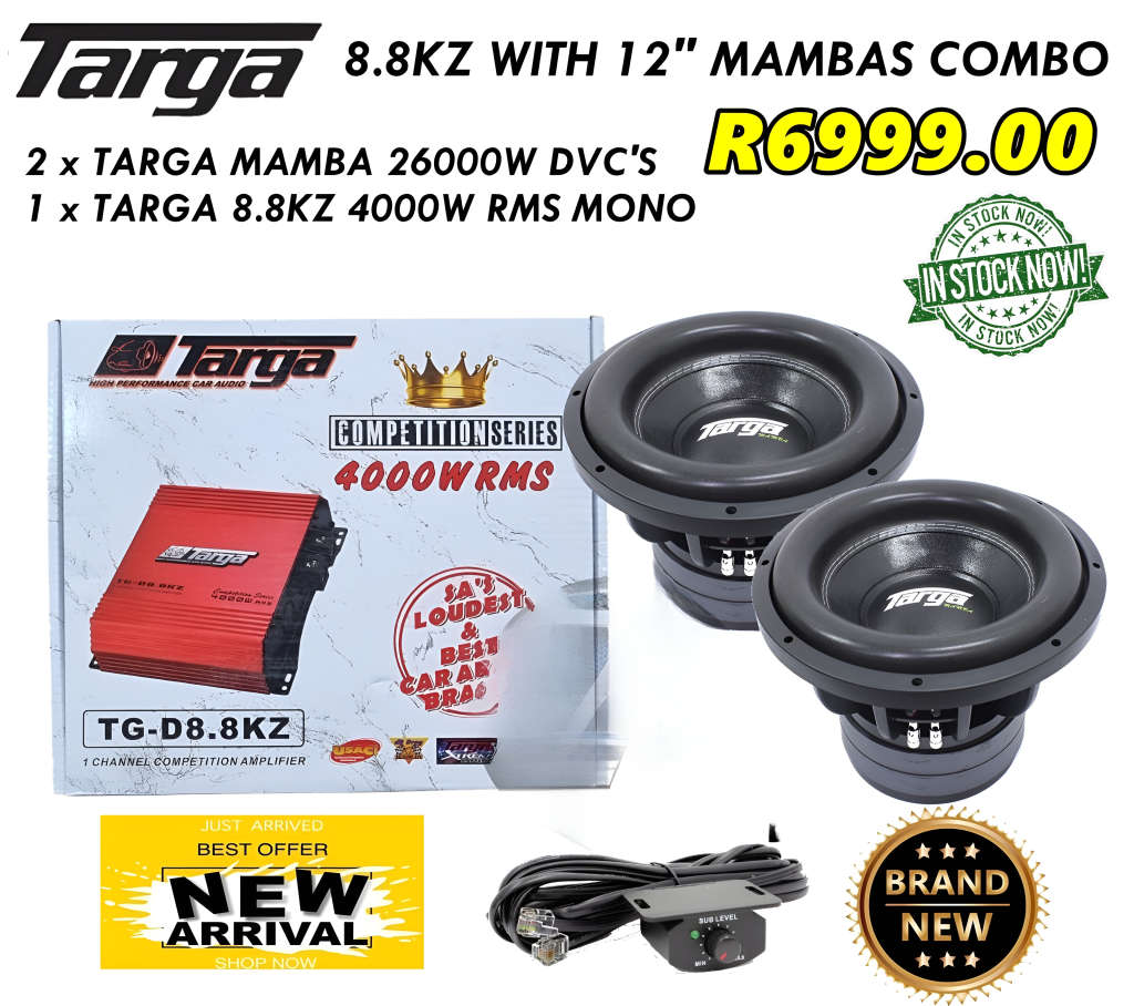 Dual 12` Targa Mamba Car Sound Combo