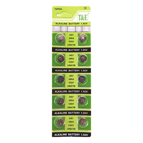 10pcs AG7 395A 1.55V Alkaline Battery