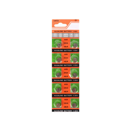10pcs AG5 393A 1.55V Alkaline Battery