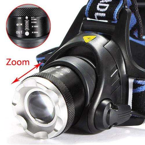 USB Rechargeable Smart Retractable Zoom Fishing Light Induction Waterproof Headlamp