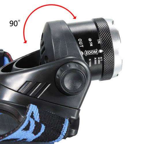 USB Rechargeable Smart Retractable Zoom Fishing Light Induction Waterproof Headlamp
