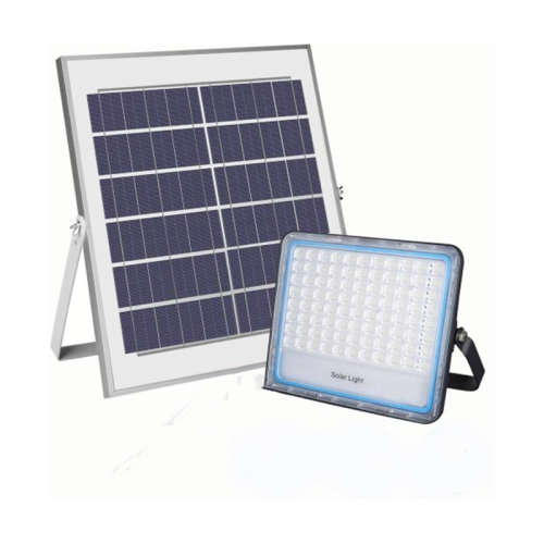 100W Solar LED Flood Light with Separate Solar Panel Including Remote Control