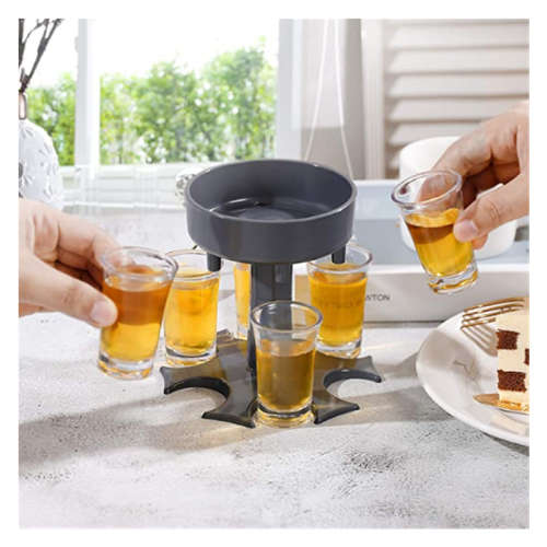 Shot Glass Dispenser and Holder Dispenser For Filling Liquids Bar Shot Dispenser Portable Wine Dispe