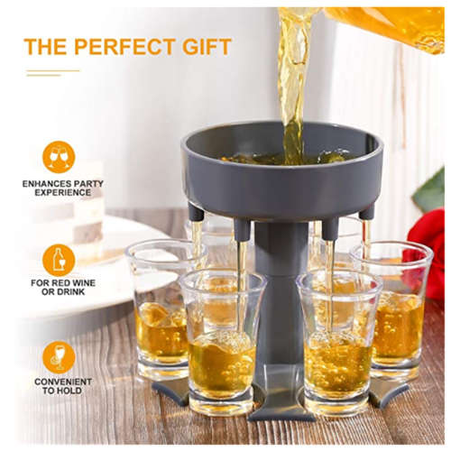 Shot Glass Dispenser and Holder Dispenser For Filling Liquids Bar Shot Dispenser Portable Wine Dispe
