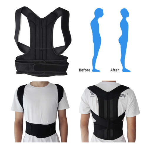 Adjustable plastic bone back with good belt unisex back support posture corrector pain belt lower ba