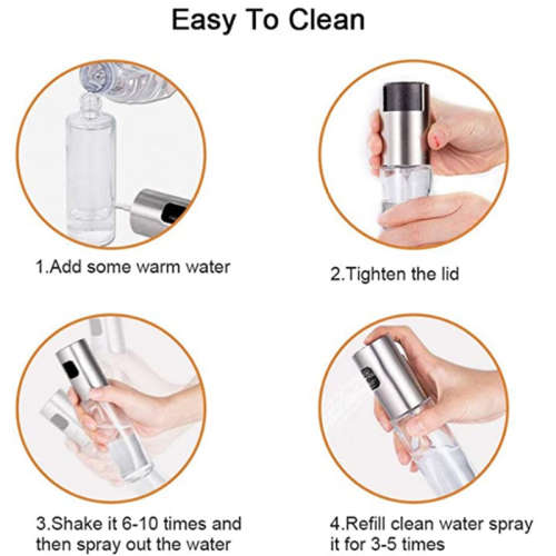 Olive Oil Sprayer Dispenser for Cooking Food-Grade Glass Oil Spray Transparent Vinegar Bottle Oil Di