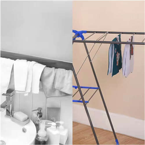 Floor-standing folding drying rack Indoor baby clothes drying rack Indoor baby clothes drying rack O