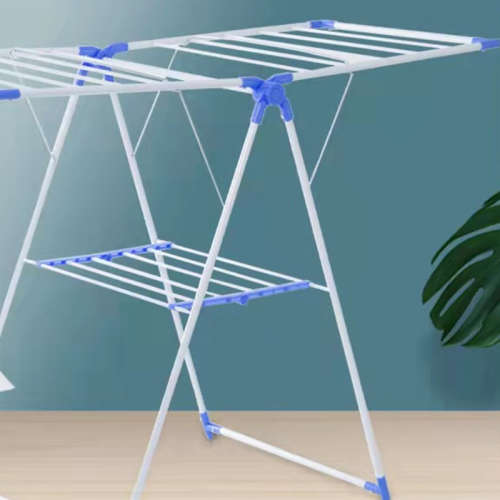 Floor-standing folding drying rack Indoor baby clothes drying rack Indoor baby clothes drying rack O