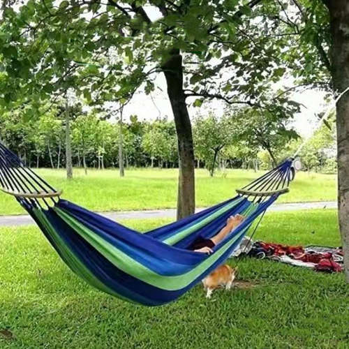 Outdoor Hammock Canvas Swing Thicken Anti-rollover Camping Adult Children`s Hanging Chair