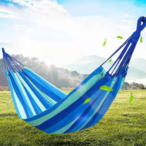 Outdoor Hammock Canvas Swing Thicken Anti-rollover Camping Adult Children`s Hanging Chair