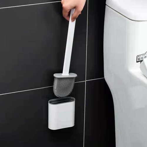 Toilet brush cleaning toilet silicone brush wall-mounted sanitary cleaning