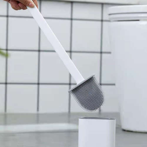 Toilet brush cleaning toilet silicone brush wall-mounted sanitary cleaning