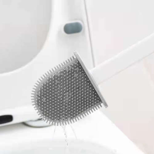 Toilet brush cleaning toilet silicone brush wall-mounted sanitary cleaning
