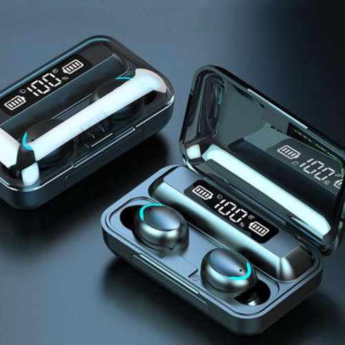 F9 TWS LED Display Mini Wireless Stereo Bluetooth 5.0 Earphone Waterproof Charging Bin Mini Invisibl