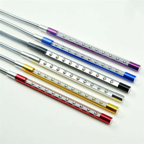 Flexible USB PC Keyboard Night Light 10 LEDs Lamp for Laptop Reading Notebook - 1 Piece