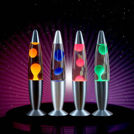 Bedside lamp water lamp with lava lava candle light