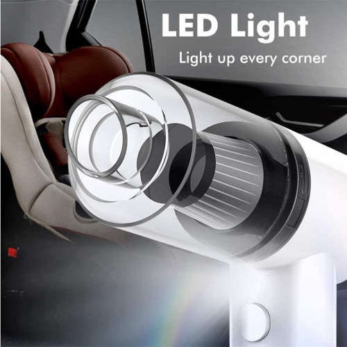 2 in 1 Wireless Car Vacuum Cleaner Portable Mini Wet/Dry Vacuum for Car Interior and Home Cleaning