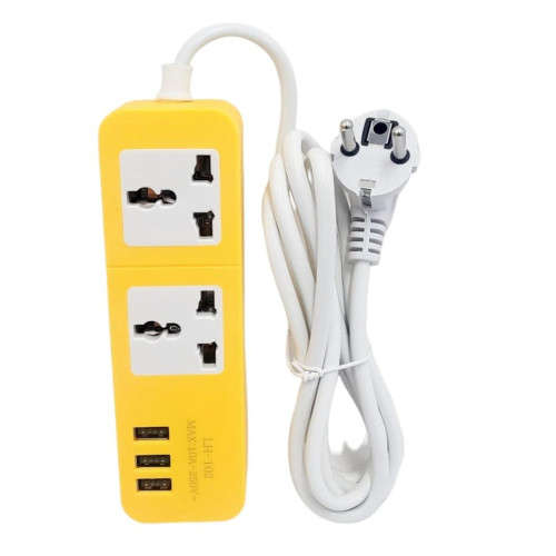 Power Strip Outlet Universal Smart Plug with 3 USB Ports