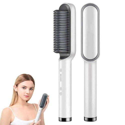 Electric Professional Hair Straightener With Curler Comb Fashion Hairdressing Tool