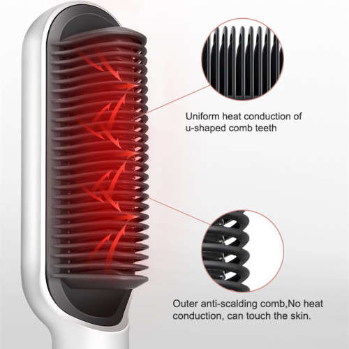 Electric Professional Hair Straightener With Curler Comb Fashion Hairdressing Tool