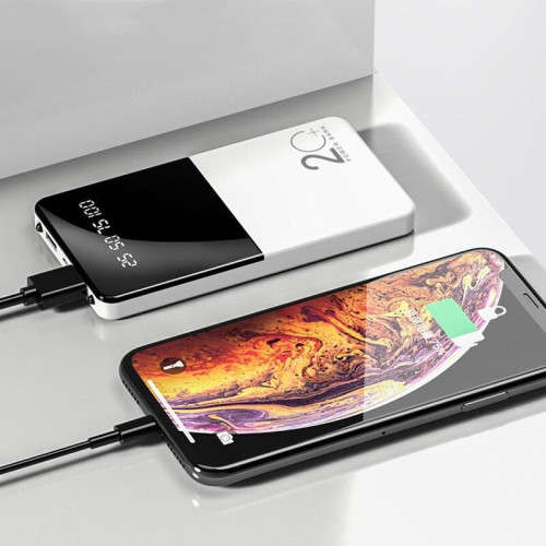 T118 Portable Charger Mirror Screen LED Digital Display Powerbank