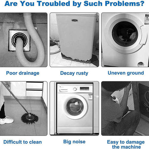 4 Washer and Dryer Anti-vibration Pads, Washer Support and Noise Reduction