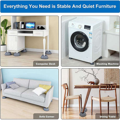 4 Washer and Dryer Anti-vibration Pads, Washer Support and Noise Reduction