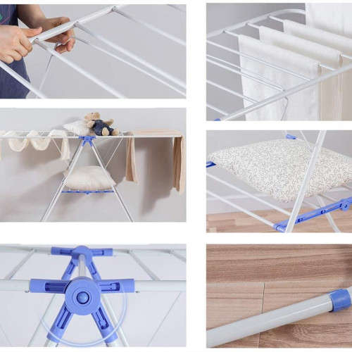 Floor-standing folding drying rack Indoor baby clothes drying rack Indoor baby clothes drying rack O