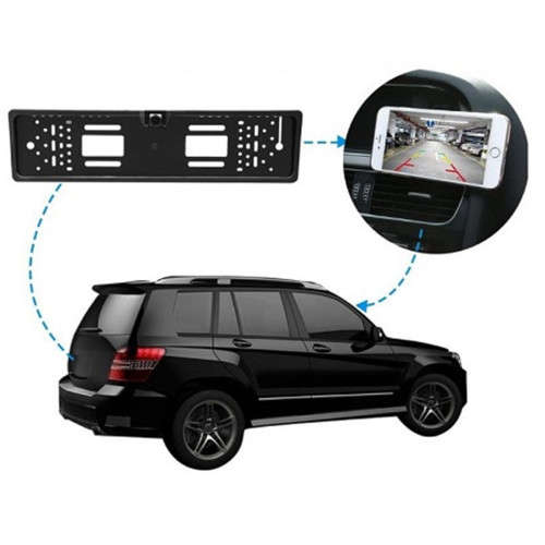 2 in 1 Camera License Plate Frame Wired License Plate Frame with Reversing Camera