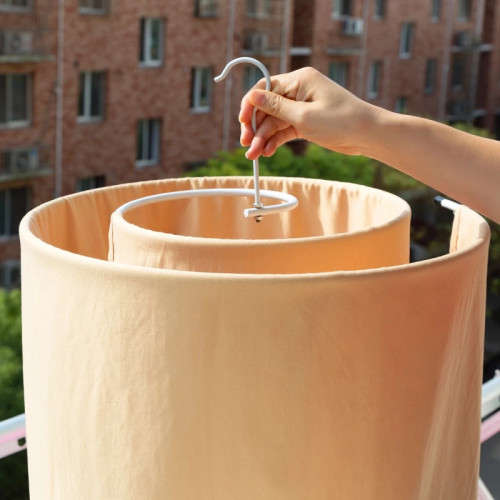 Drying quilt artifact spiral drying rack multi-functional balcony bed sheet quilt storage household