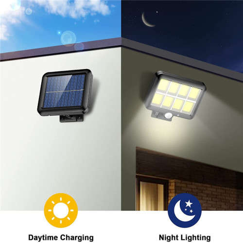 8 COB Solar Street Motion Sensing Light LED Light Outdoor Wall Light