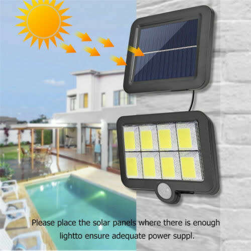 8 COB Solar Street Motion Sensing Light LED Light Outdoor Wall Light