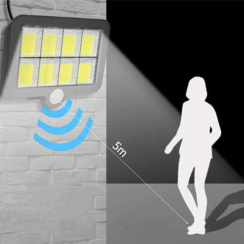 8 COB Solar Street Motion Sensing Light LED Light Outdoor Wall Light