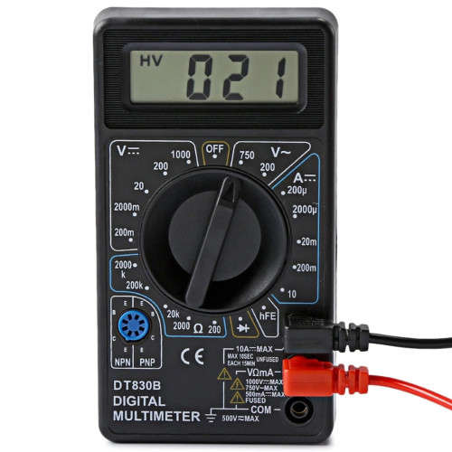 DT-830b Digital LCD AC DC Voltmeter Ammeter Ohm Tester Multimeter Multimeter Buzzer Diagnostic Tool
