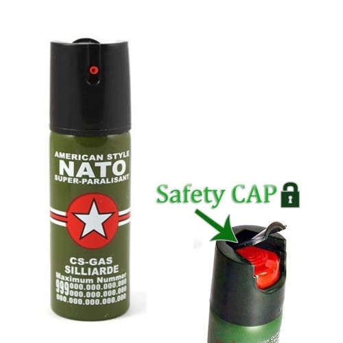 Pepper Spray Self Defense Device Personal Security Tear Gas Spray Police With Security Lock