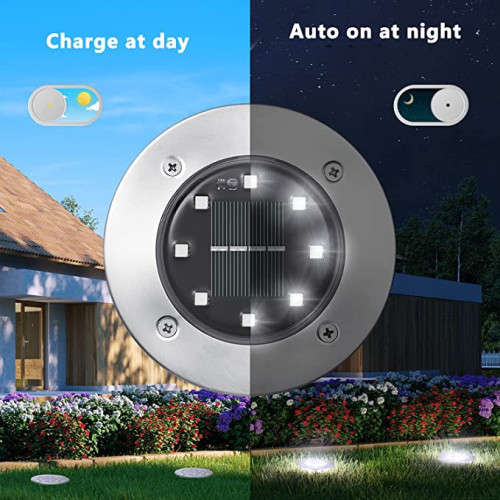 8LED solar underground light landscape light garden decoration outdoor lighting ground light
