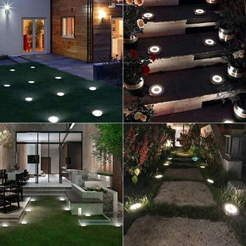 8LED solar underground light landscape light garden decoration outdoor lighting ground light