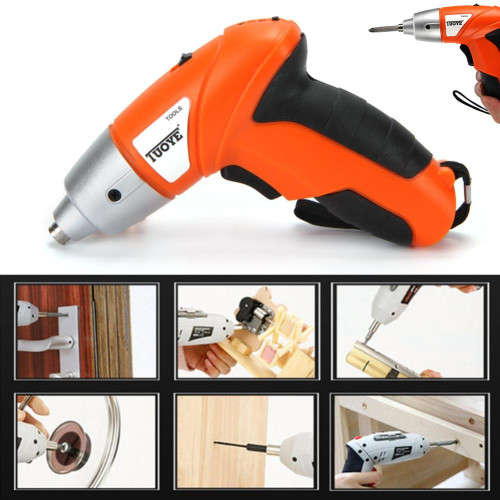 45PCS Rechargeable Electric Screwdriver Drill Bit Tool Set Power Tools 4.8V