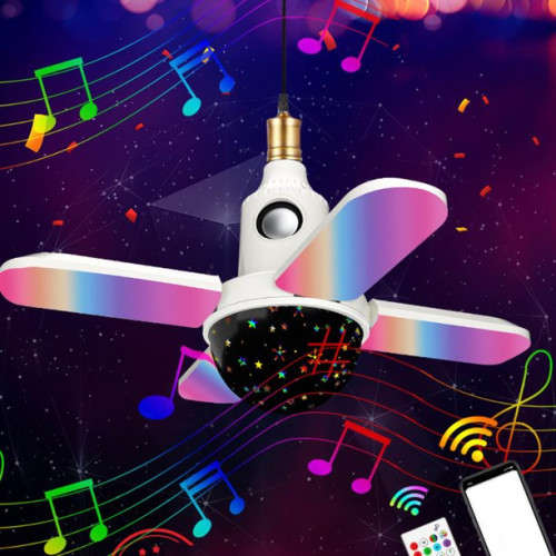 3 Leaves Bluetooth Star Starry Music Lamp Remote Control RGB LED Light