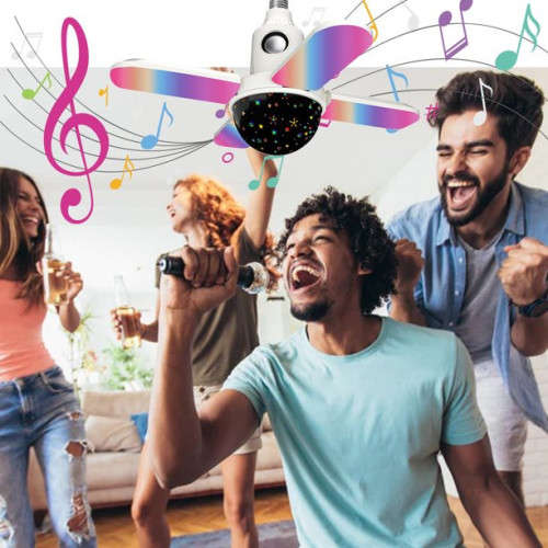 3-Leaf Starry Sky Light Bluetooth Music Light Remote Control Rgb Led Light