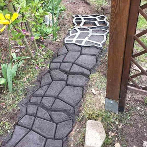 Concrete Mould DIY Garden Path Paving Brick Mould Garden Yard Decoration Irregular Pattern