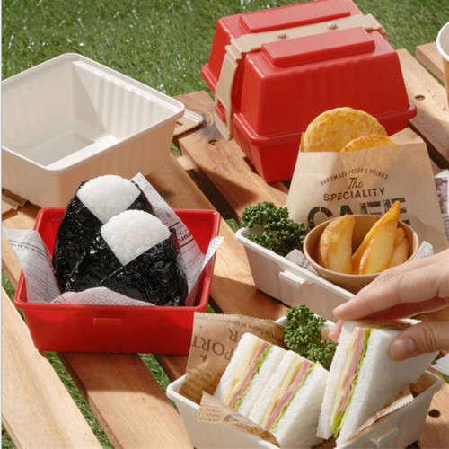 Square Sandwich Box Lunch Box Food Container Burger Storage Container