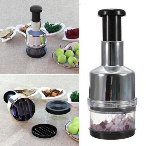 Multifunctional Manual Hand Press Garlic Onion Chopper Vegetable Food Processor Cutter Kitchen Tools