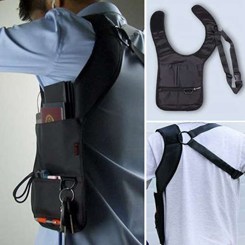 Hidden Underarm Shoulder Bag Phone/Money/Passport Backpack Anti-theft Hidden Travel Backpack