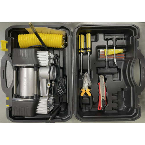 12 VCar air compressor 2 cylinder with service tool air compressor