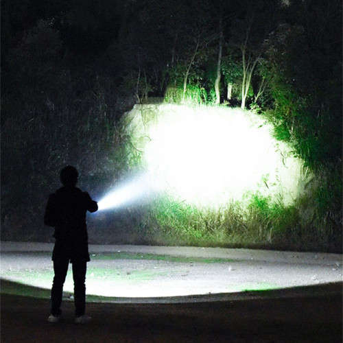 USB Rechargeable Flashlight13LED+Cob and Battery Indicator