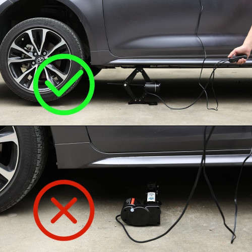 Electric Jack 12V Car Portable Mechanical Lifting Jack Wheel Removal Aid Tool Car Repair Tool