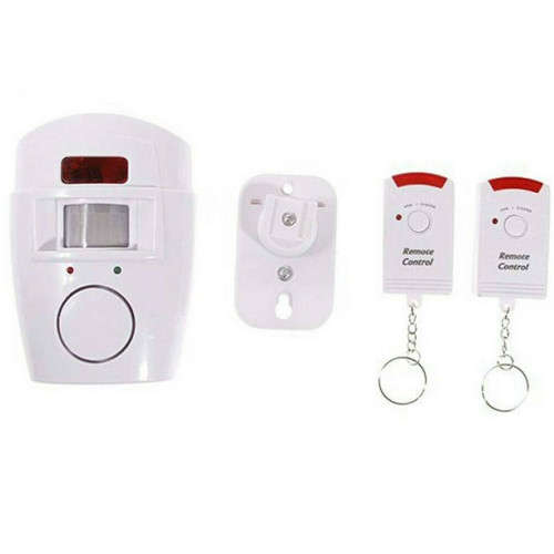 Wireless Motion Sensor Alarm Remote Control Shed Garage Caravan Infrared Detector