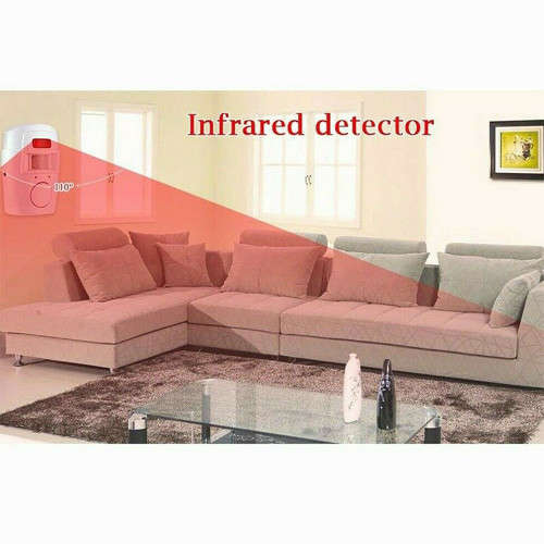 Wireless Motion Sensor Alarm Remote Control Shed Garage Caravan Infrared Detector